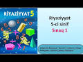 Riyaziyyat , 5-ci sinif, Sinaq 1 - YouTube