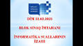 DİM 12.02.2023 Blok - Sınaq imtahanı - İnformatika ...