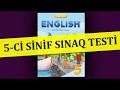 5-ci Sinif Sınaq Testi - İngilis Dili - YouTube