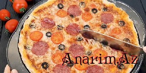 Evde Mohteshem Pizza ve Pizza Sousunun Hazirlanmasi - Video Resept