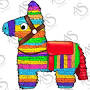 "donkey piñata template", источник: www.etsy.com