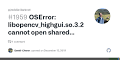 OSError: libopencv_highgui.so.3.2: cannot open shared object ...