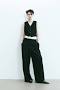 Wide-leg Pants - High waist - Long - Black - Ladies | H&M CA