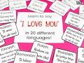 Learn to Say I Love You in 20 Different Languages - Teach ...