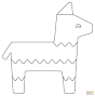 Donkey Pinata coloring page | Free Printable Coloring Pages