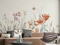 Floral Hand Painted Wallpaper Mural - Giffywalls