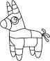 Donkey Pinata Outline Template | Mexican pattern, Etsy ...