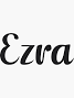 Ezra Name" Sticker for Sale by 99Posters | Redbubble