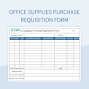 Office Supplies Purchase Requisition Form Excel Template And ...