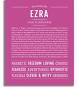 Ezra (female) | Name Art Print
